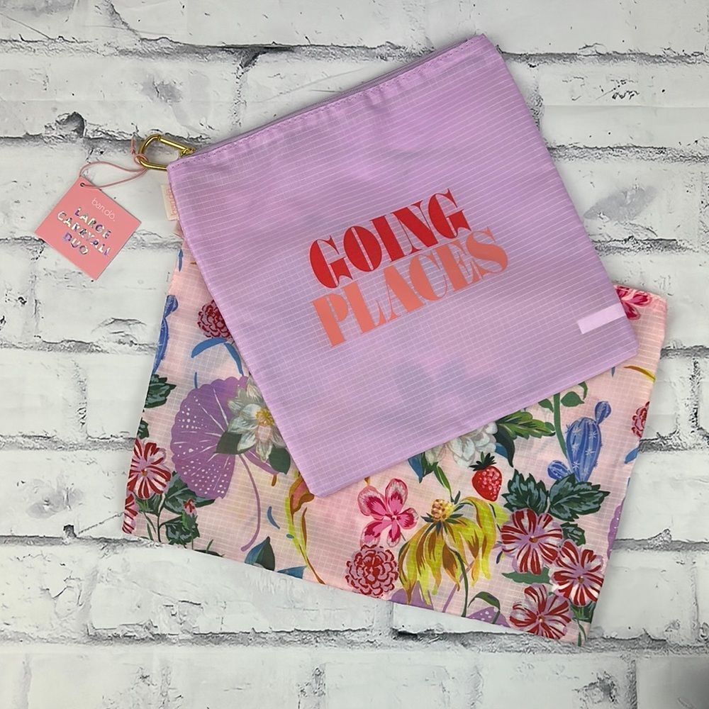 Ban.do Large Carryall Duo, Garden Party + Going Places NWT